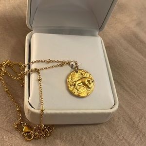 Solid gold 10k coin necklace new🥰 handmade